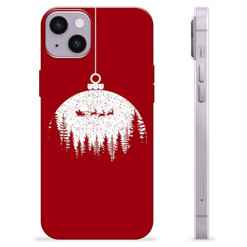 Coque iPhone 14 Plus en TPU - Boule de Noel