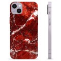 Coque iPhone 14 Plus en TPU - Marbre Rouge