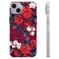 Coque iPhone 14 Plus en TPU - Fleurs Vintage