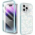 Coque hybride protection 360 iPhone 14 Pro Max Ahastyle WE13 - Daisies