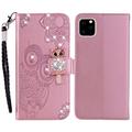 Etui iPhone 14 Pro Owl Rhinestone