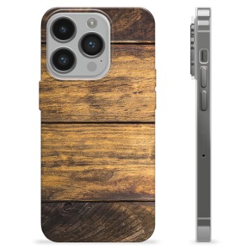 Coque iPhone 14 Pro en TPU - Bois