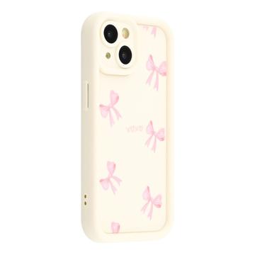 Coque TPU antichoc élégante iPhone 14 avec bords relevés - Blanche / arc