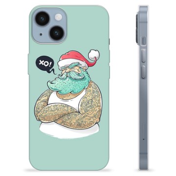 Coque iPhone 14 en TPU - Père Noël Moderne