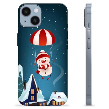 Coque iPhone 14 en TPU - Bonhomme de Neige