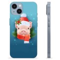 Coque iPhone 14 en TPU - Cochonnet d'Hiver