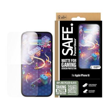 Protection d\'écran en verre trempé iPhone 15/16 PanzerGlass Safe Gaming Ultra-Wide Fit - 9H - Clair