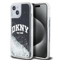 Coque iPhone 15 DKNY Liquid Glitter Arch Logo