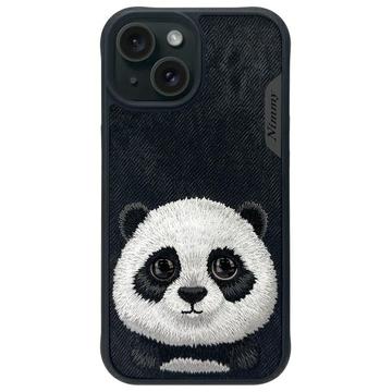 Coque Panda iPhone 15 Nimmy Friends Big Eyed Pet 2.0 - Noire