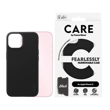 Étui iPhone 15 PanzerGlass Care Fearlessly Fashionable - Noire