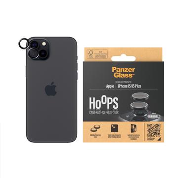 Protection de l\'objectif de l\'appareil photo iPhone 15 PanzerGlass Hoops - Noir