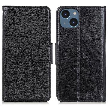 Étui Portefeuille iPhone 15 Plus - Série Elegant - Noir