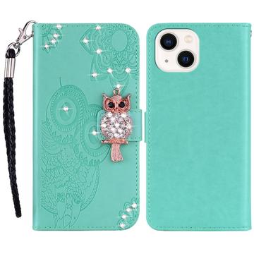 Etui iPhone 15 Plus Owl Rhinestone