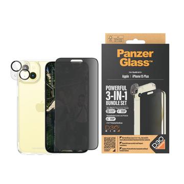 iPhone 15 Plus PanzerGlass Privacy Pack 3 en 1