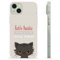 Coque iPhone 15 Plus en TPU - Chat en Colère