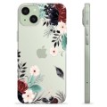 Coque iPhone 15 Plus en TPU - Fleurs d'Automne