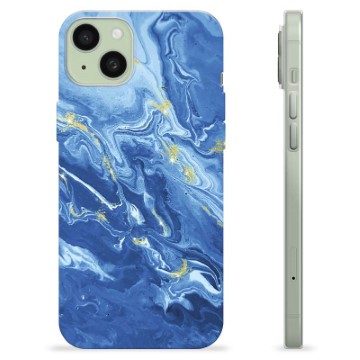 Coque iPhone 15 Plus en TPU - Marbre coloré