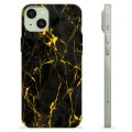 Coque iPhone 15 Plus en TPU - Granit Doré