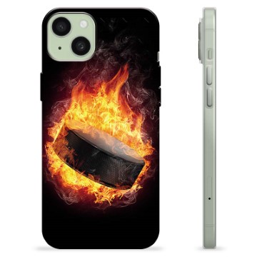 Coque iPhone 15 Plus en TPU - Hockey sur Glace