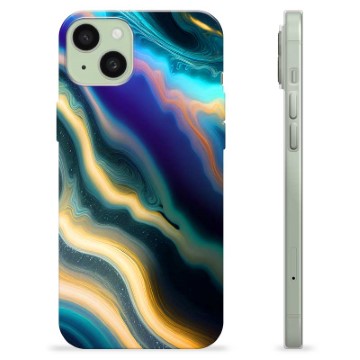 Coque iPhone 15 Plus en TPU - Aurores Boréales