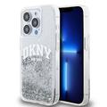 Coque iPhone 15 Pro DKNY Liquid Glitter Arch Logo - Transparent