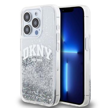 Coque iPhone 15 Pro DKNY Liquid Glitter Arch Logo - Transparent