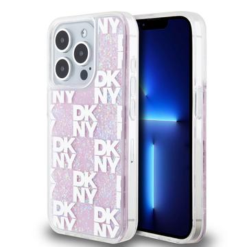 Coque iPhone 15 Pro DKNY Liquid Glitter Checkered Pattern