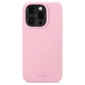 Coque iPhone 15 Pro en Silicone Holdit - Rose