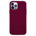 Coque iPhone 15 Pro en Silicone Liquide - Bordeaux