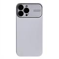 Coque iPhone 15 Pro en Silicone Liquide avec Protection en Verre - Blanche