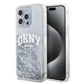 Coque iPhone 15 Pro Max DKNY Liquid Glitter Arch Logo - Transparent