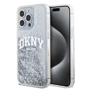 Coque iPhone 15 Pro Max DKNY Liquid Glitter Arch Logo