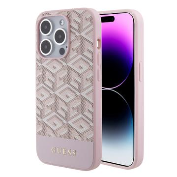 Coque iPhone 15 Pro Max Guess G Cube Mag - Rose