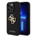 Coque iPhone 15 Pro Max Guess Perforé 4G Glitter Logo - Noir