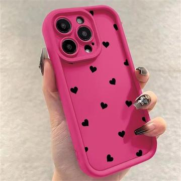 Coque iPhone 15 Pro Max en TPU antichoc avec bords arrondis - Rose vif