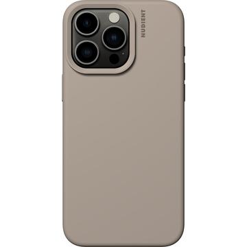 Coque iPhone 15 Pro Max en Silicone Nudient Base - Beige