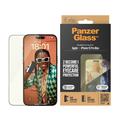 Protection d'écran iPhone 15 Pro Max PanzerGlass EyeCare Ultra-Wide Fit EasyAligner - Bordure noire