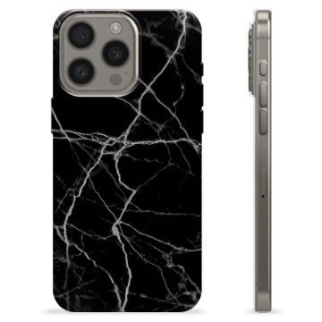 Coque iPhone 15 Pro Max en TPU - Éclair Noir