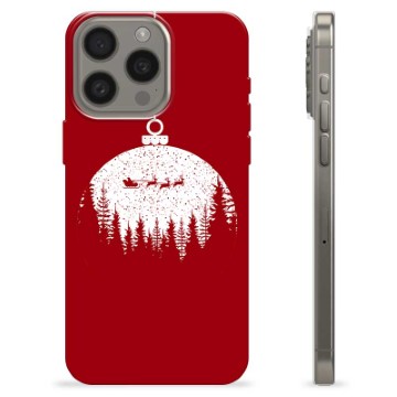 Coque iPhone 15 Pro Max en TPU - Boule de Noel