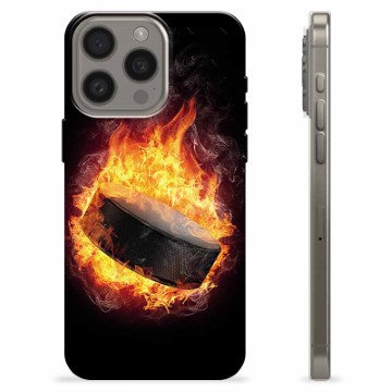 Coque iPhone 15 Pro Max en TPU - Hockey sur Glace