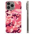 Coque iPhone 15 Pro Max en TPU - Camouflage Rose