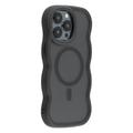 Coque hybride magnétique iPhone 15 Pro Max bord d'onde - Noire