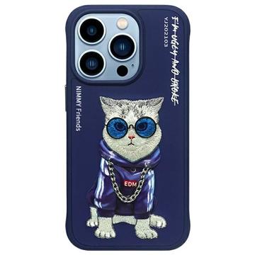 Coque Le Chat iPhone 15 Pro Nimmy Friends Glasses Cool