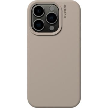 Coque iPhone 15 Pro en Silicone Nudient Base - Beige