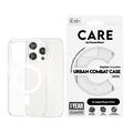 Coque iPhone 15 Pro PanzerGlass Care Urban Combat - Compatible MagSafe - Blanche