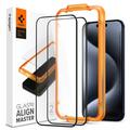 Protecteur d'Écran iPhone 15 Pro Spigen ALM Glas.tR - 2 Pièces