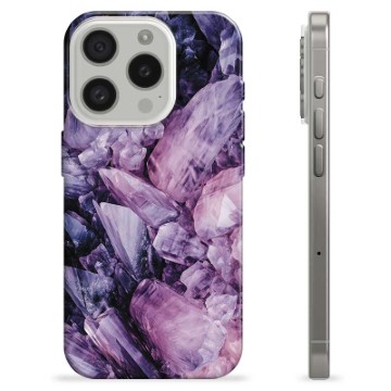 Coque iPhone 15 Pro en TPU - Améthyste