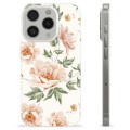 Coque iPhone 15 Pro en TPU - Motif Floral