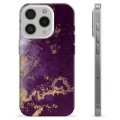 Coque iPhone 15 Pro en TPU - Prune Dorée