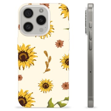 Coque iPhone 15 Pro en TPU - Tournesol